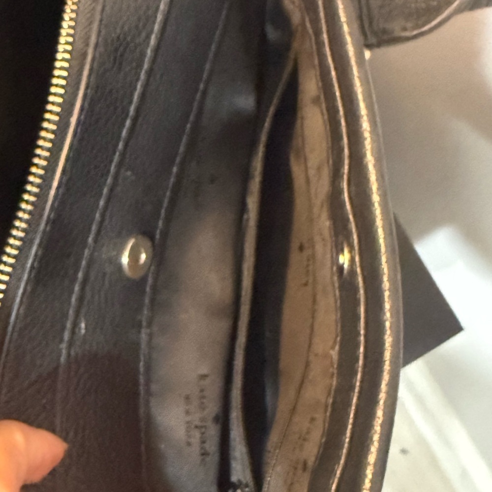 Kate Spade Black Satchel with Silver Hardware - Picture 7 of 11